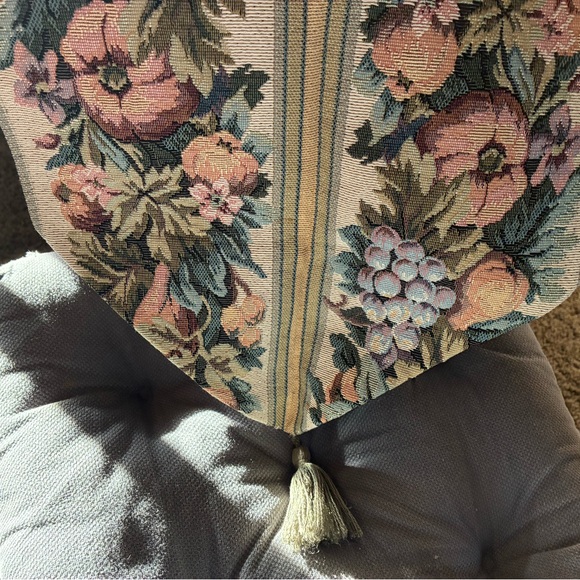 Vintage Tapestry Table Runner with Fruit & Floral Pattern - Cottagecore - Picture 3 of 7